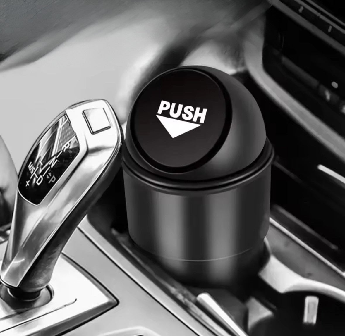 Leak-proof Mini Car Cupholder Trash Can with Lid