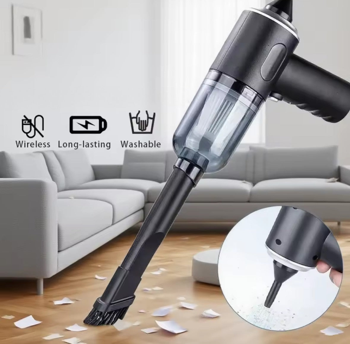 Mini Wireless Car Handheld Vacuum Cleaner
