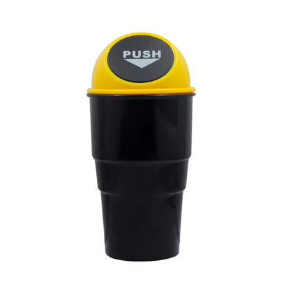 Leak-proof Mini Car Cupholder Trash Can with Lid