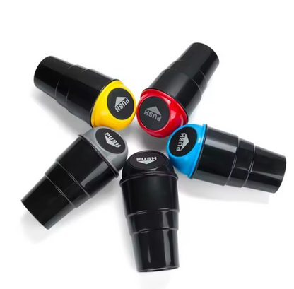 Leak-proof Mini Car Cupholder Trash Can with Lid