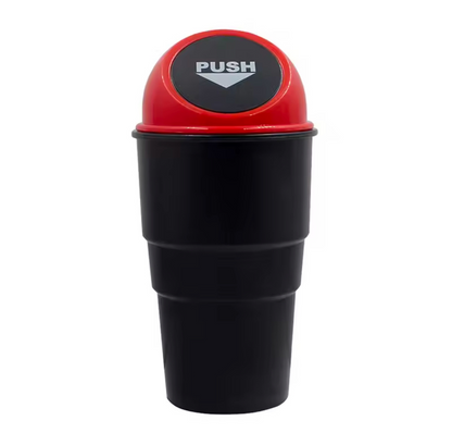Leak-proof Mini Car Cupholder Trash Can with Lid